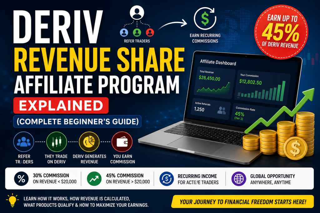 Deriv Revenue Share Affiliate Program