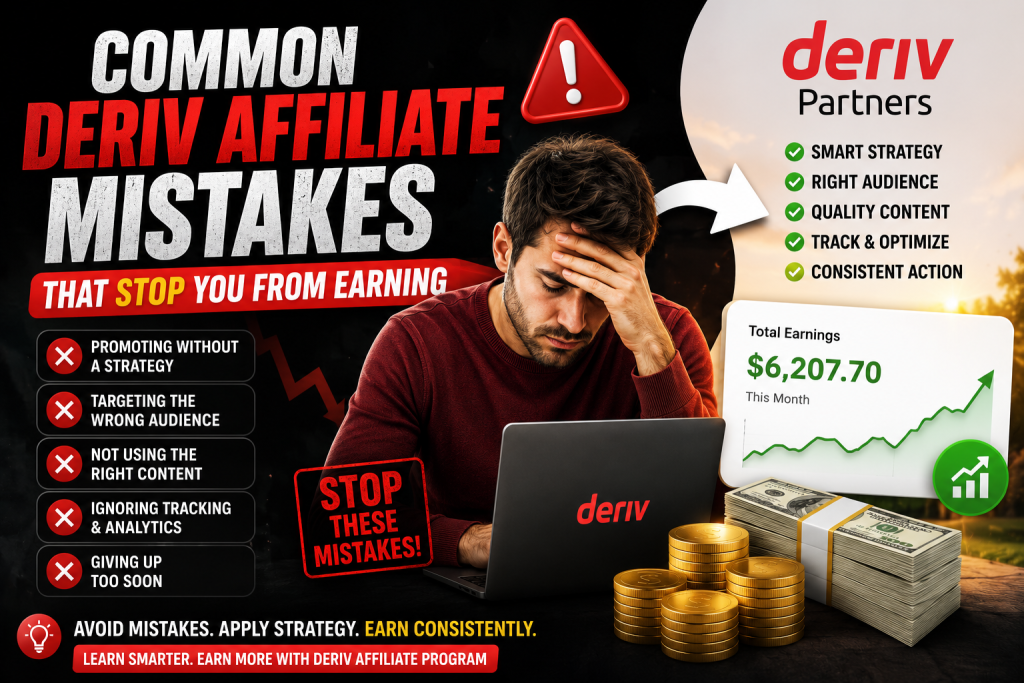 Common Deriv Affiliate Mistakes That Stop You from Earning