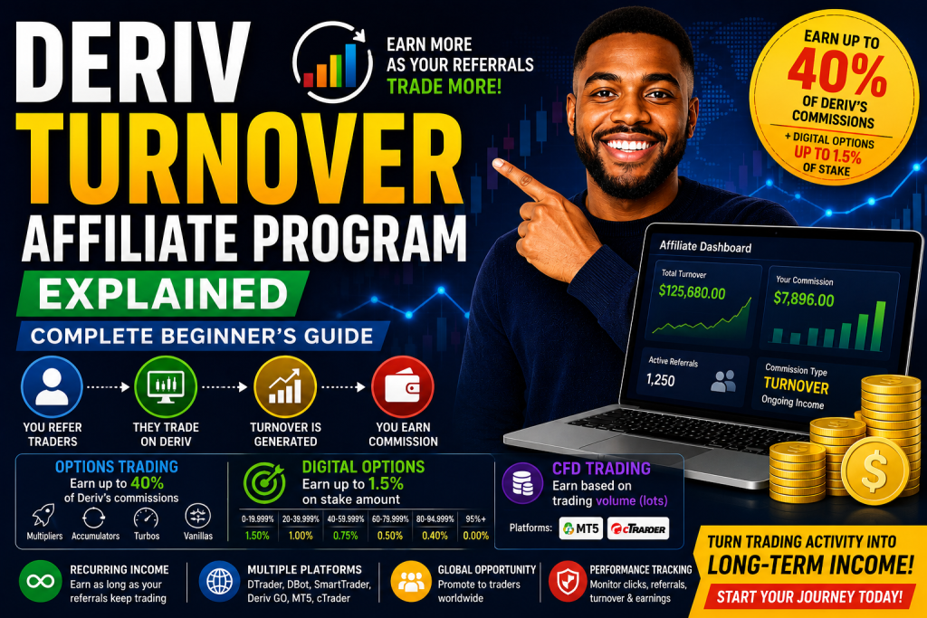 Deriv Turnover Affiliate Program