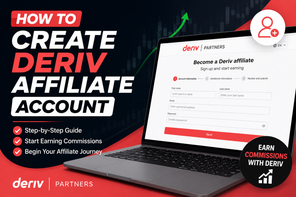 How to Create Deriv Affiliate Account