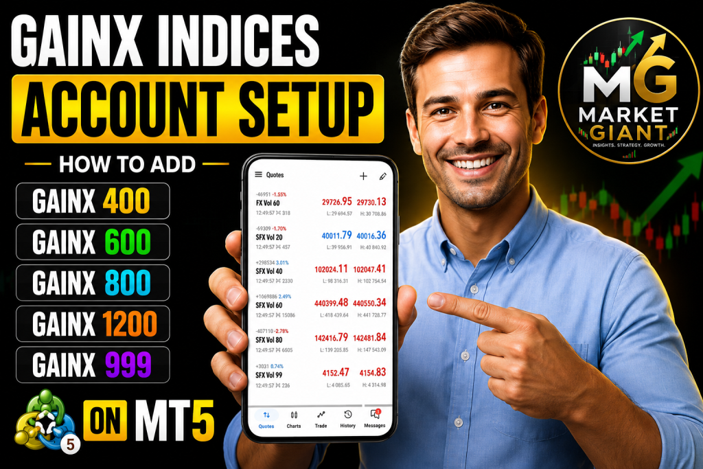 How to Set Up a GainX Indices Account on MT5