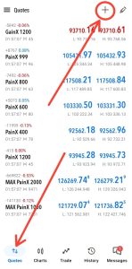 adding weltrade synthetic indices to Quotes tab