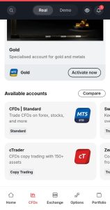 Create CFD standard account